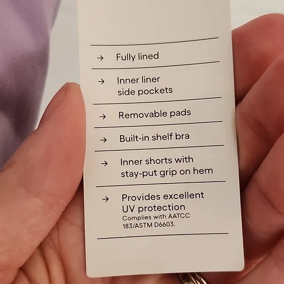 Lavender Athletic Dress, Large - Picture 4 of 9